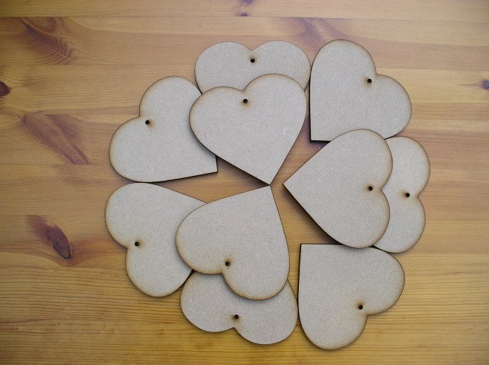 Hearts 100mm x10 (H7)