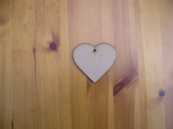 (H1) Heart 75mm wide x 6 mm Thick