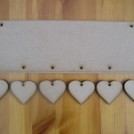 (HP9) Hanging 6 Hearts Plaque