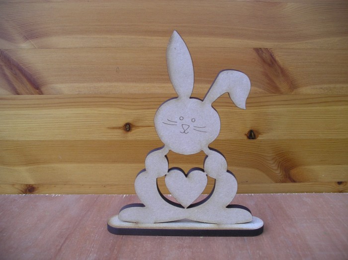 (E5) Bunny with Heart Cut Out