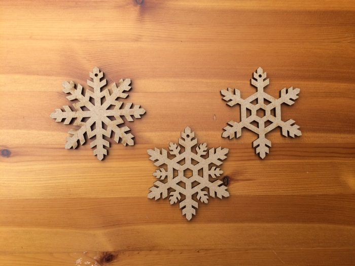Snowflakes mixed set of 3