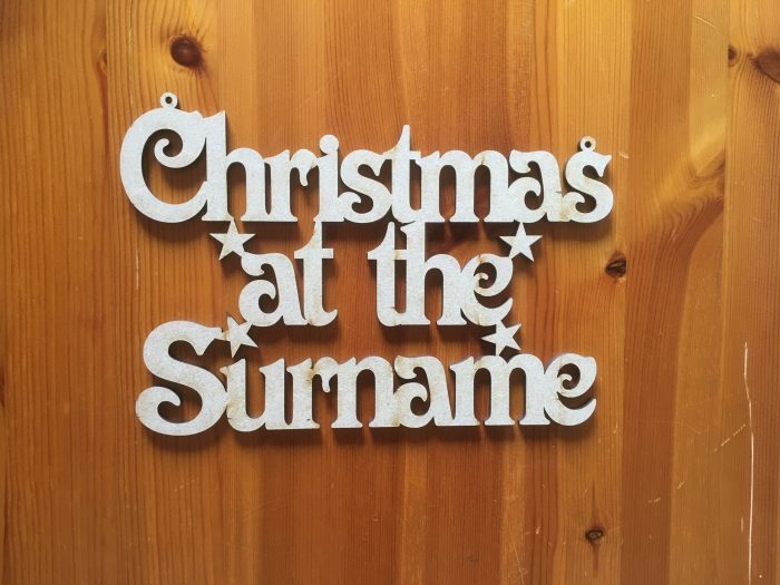 Christmas at the Surname Sign